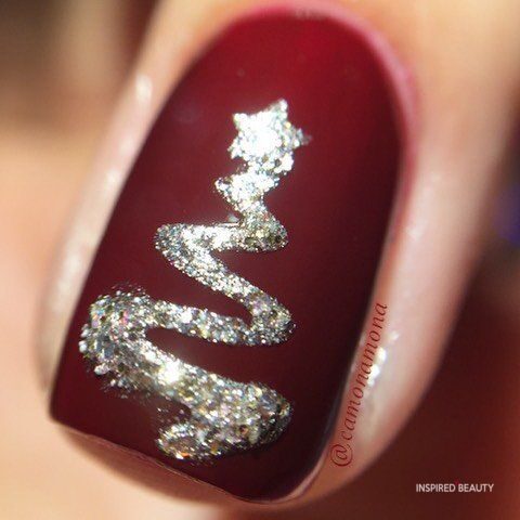 Gold Star Matte Glitter Nail