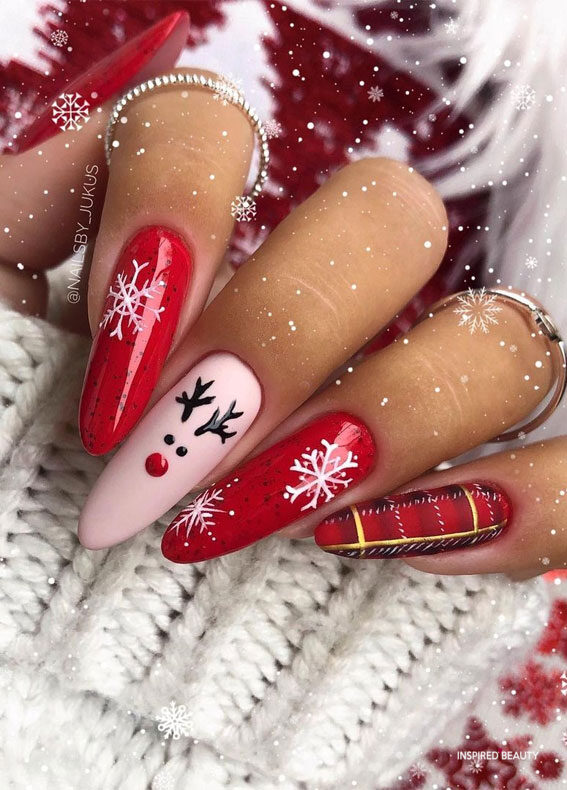 Red Christmas Nails