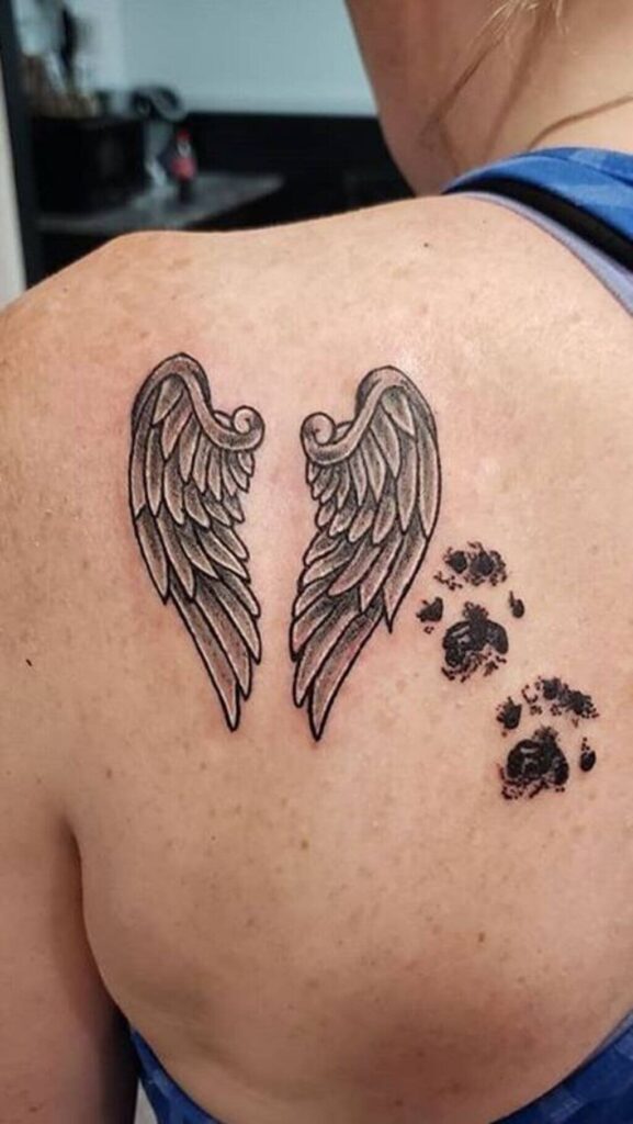 Angel Wing Tattoo on Shoulder 2