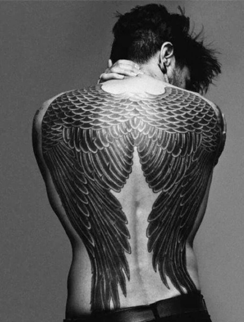 Angel Wings Back Tattoo Designs 1