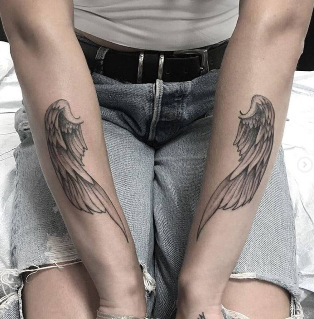 Angel Wings Tattoo Arm Designs 4