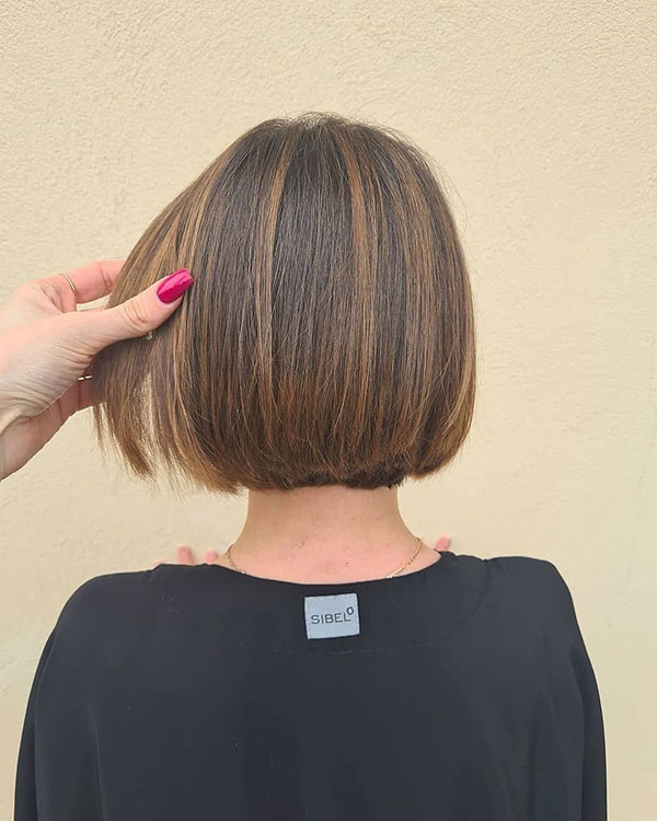 Dark Brown Bob Hairstyle