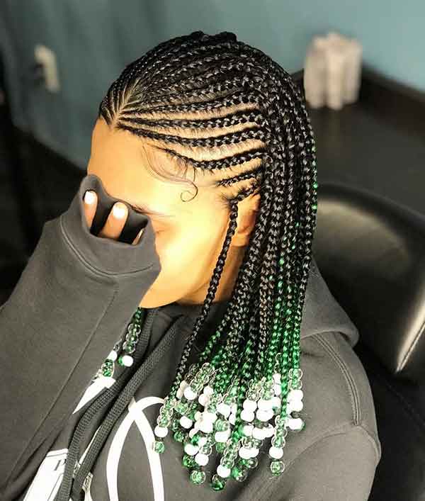 Short Braided Hairstyle for Black Women 2