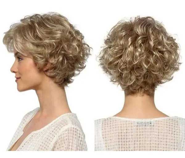 Very Short Curly Hairstyle for Women