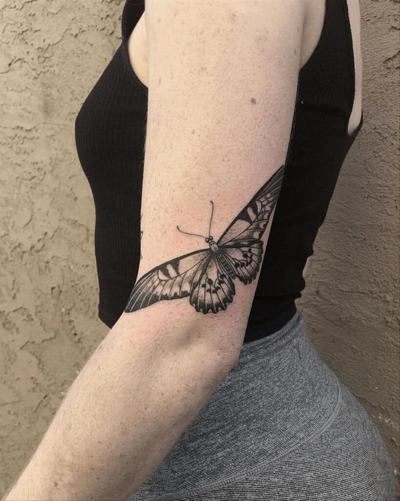 Arm butterfly tattoo ideas 10