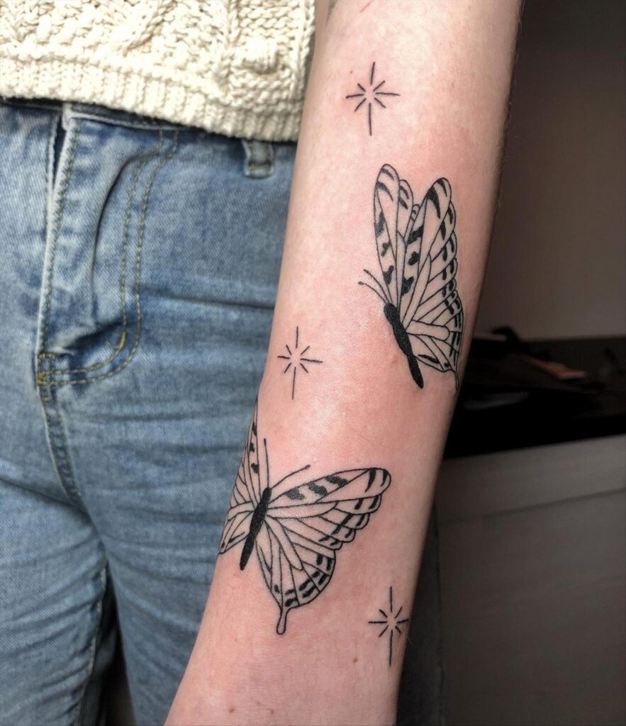 Arm butterfly tattoo ideas 16