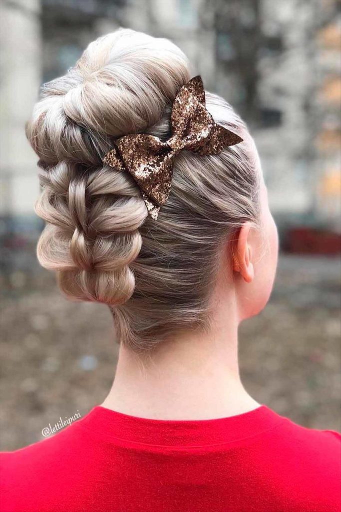 Cute braided buns hair 1