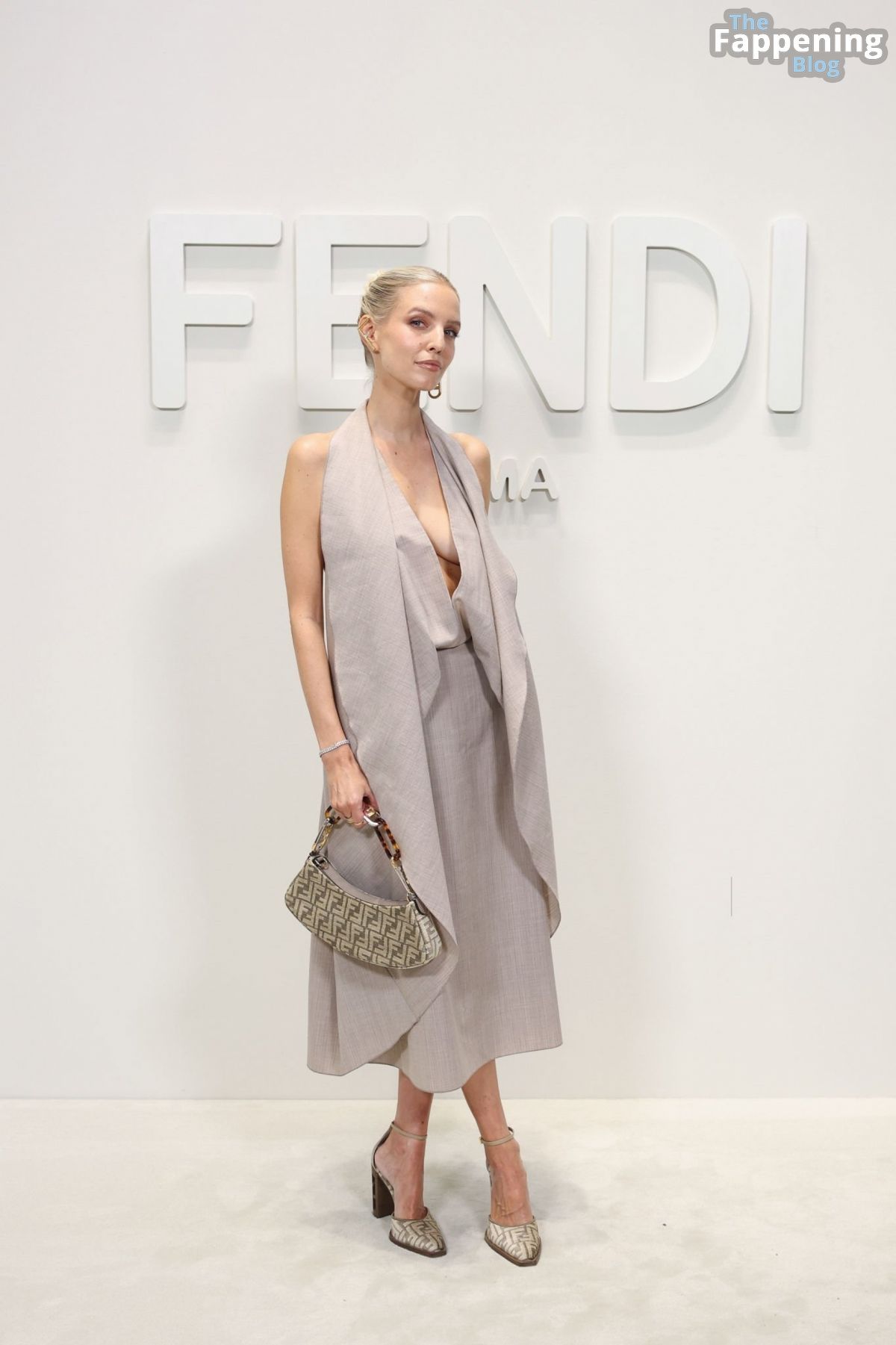 Leonie Hanne sexy at the Fendi fashion show 005