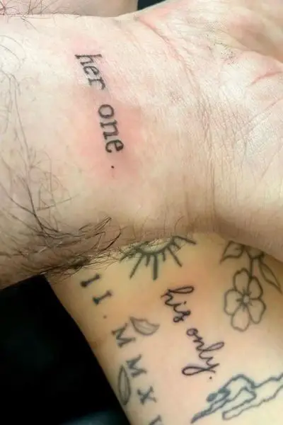 Husband and Wife Tattoo Ideas 12