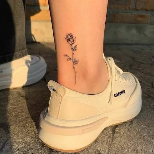 Rose On The Ankle