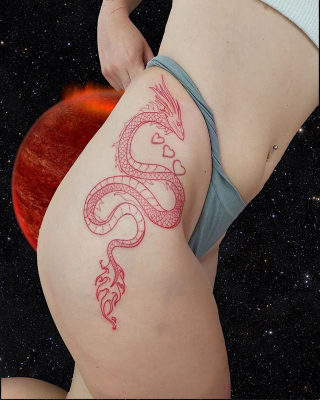 Dragon Bum Tattoo 6