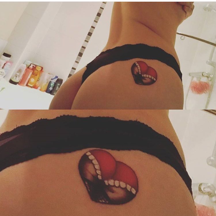 Heart Bum Tattoo 2