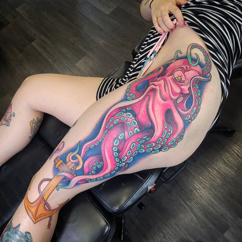 Octopus Bum Tattoo 4