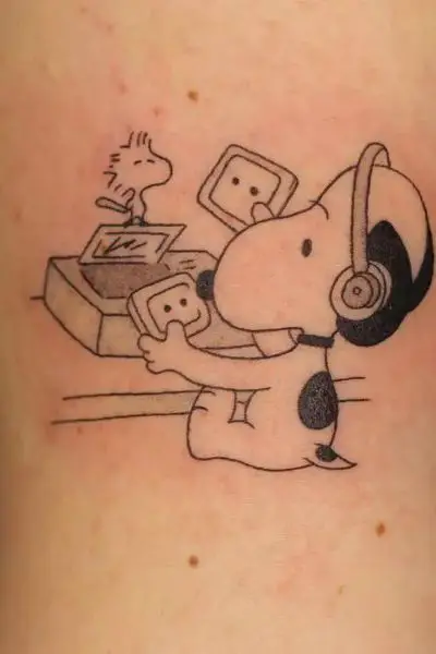 Snoopy Tattoo Designs 11