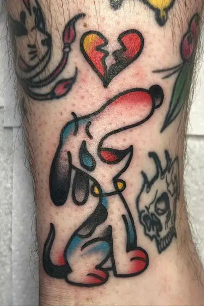 Snoopy Tattoo Designs 29