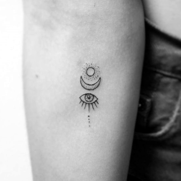 Magical Moon Tattoo Designs 12