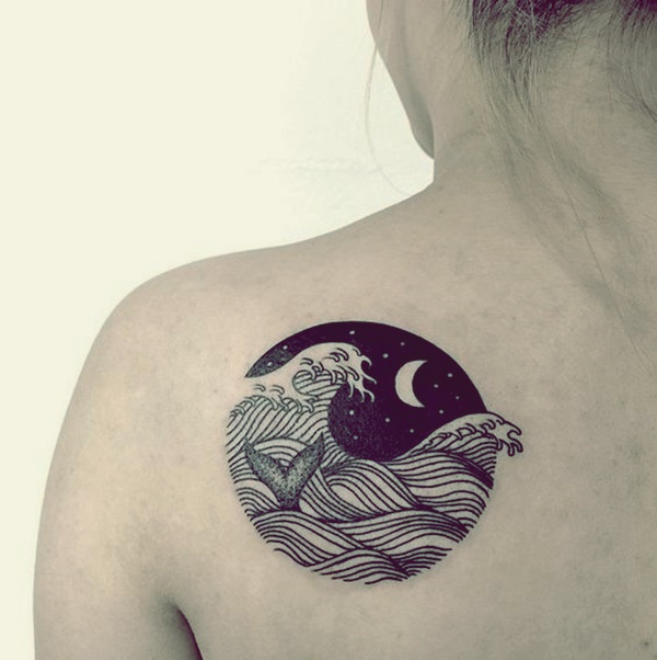 Magical Moon Tattoo Designs 19