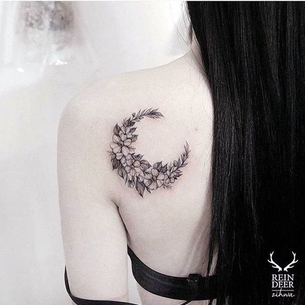 Magical Moon Tattoo Designs 25