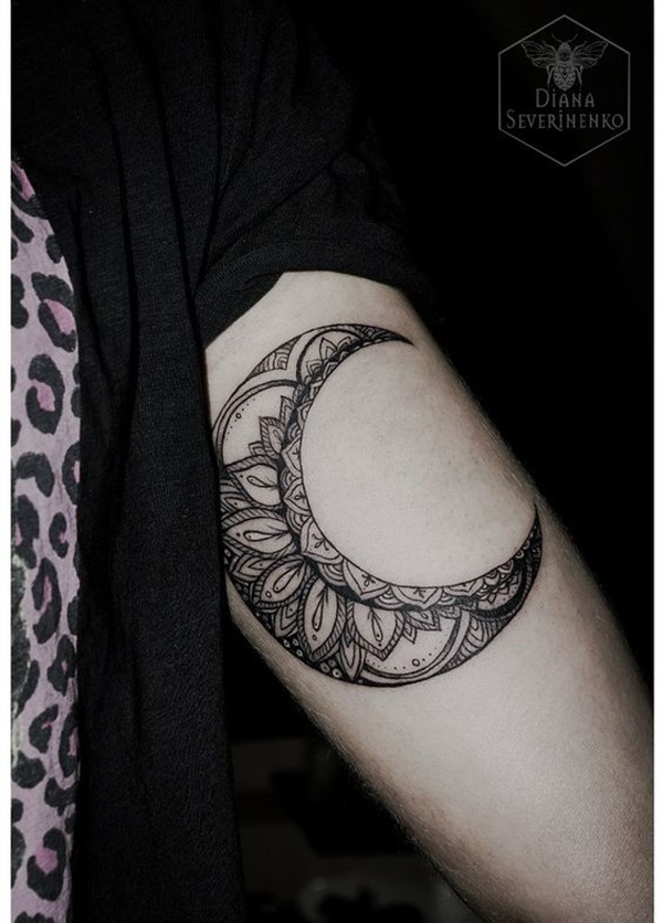 Magical Moon Tattoo Designs 32