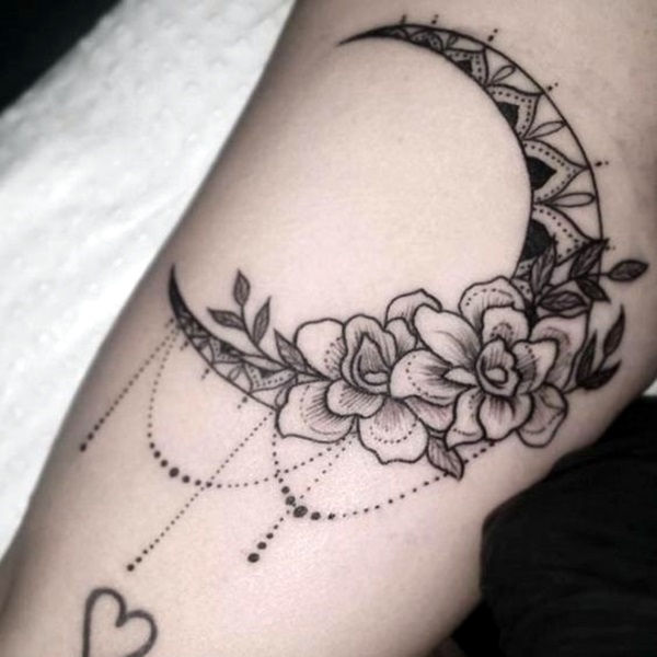 Magical Moon Tattoo Designs 33