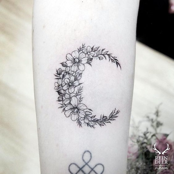 Magical Moon Tattoo Designs 34