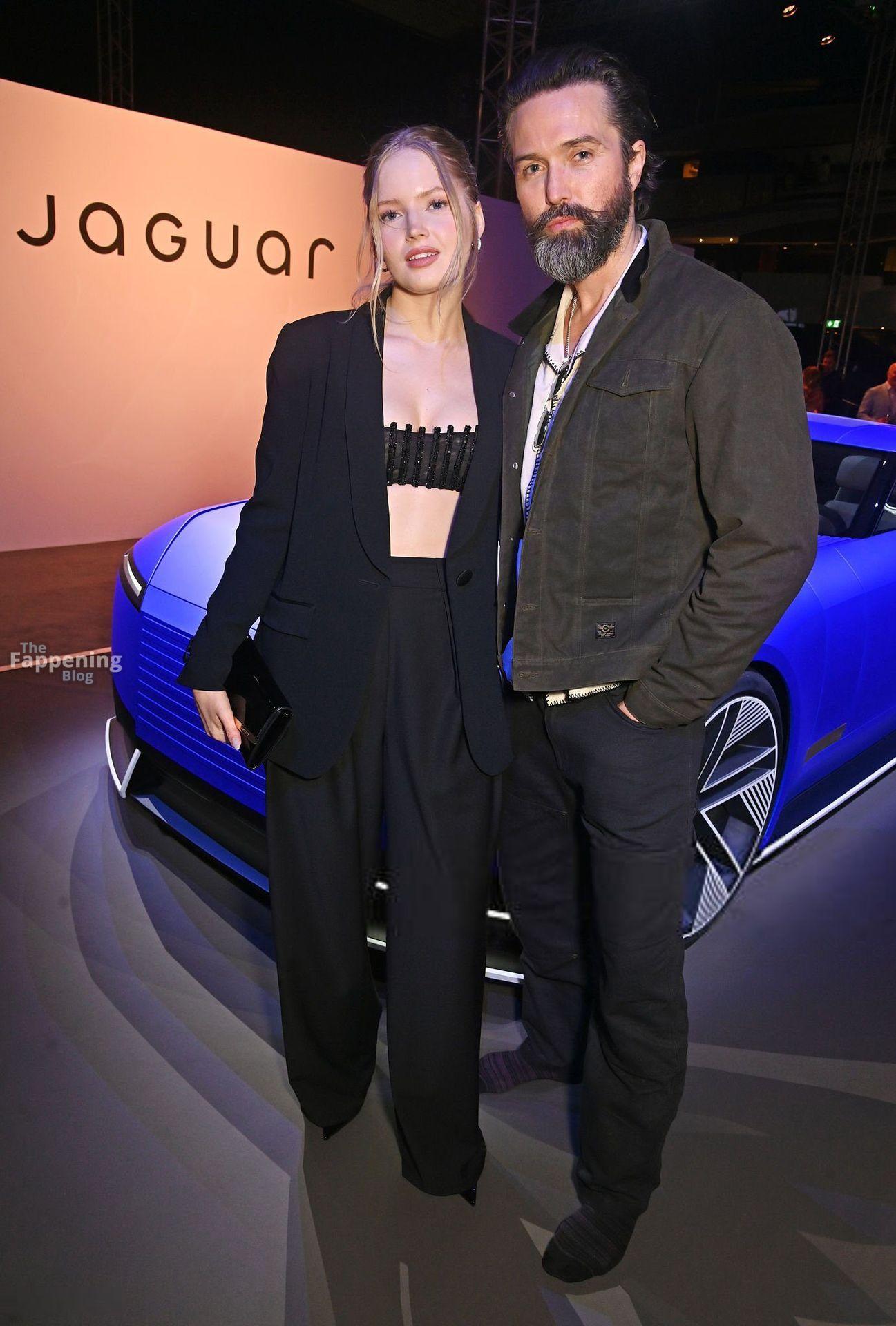 Ellie Bamber's outfit looks hot at the Jaguar Type 00 Launch 006