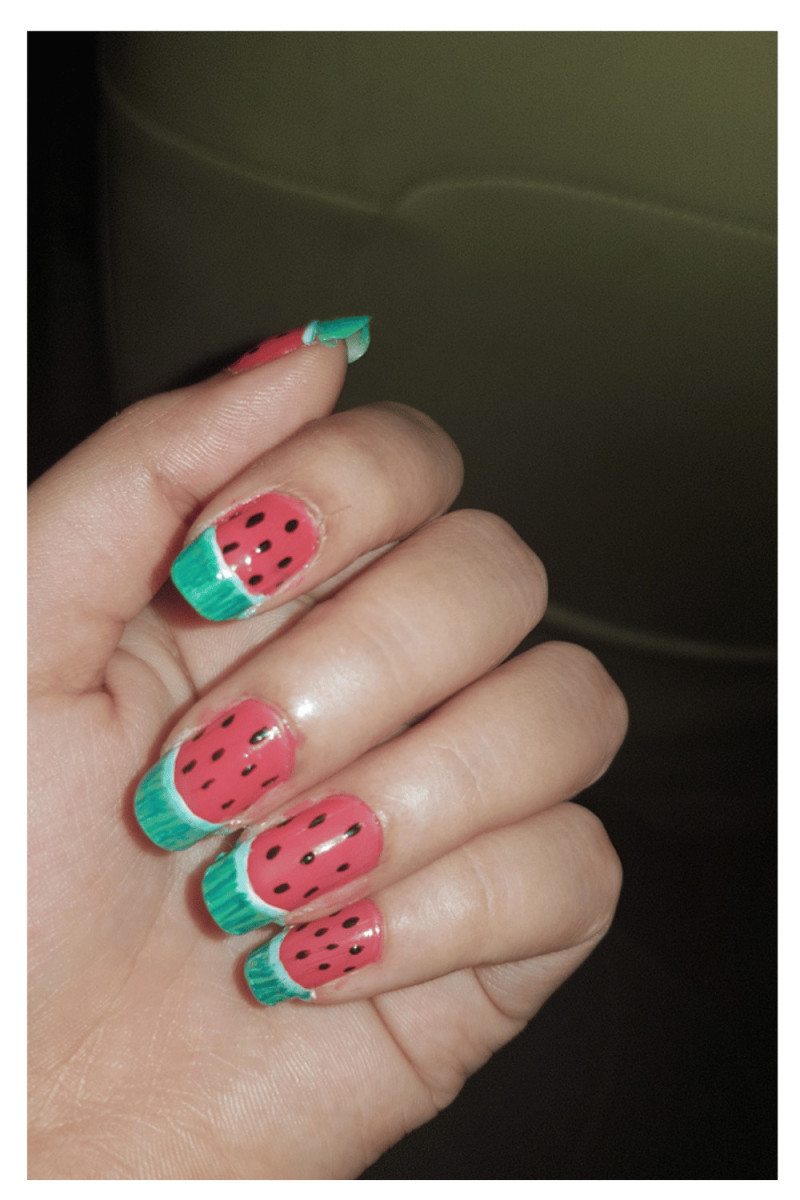French Tip, But Make It Watermelon