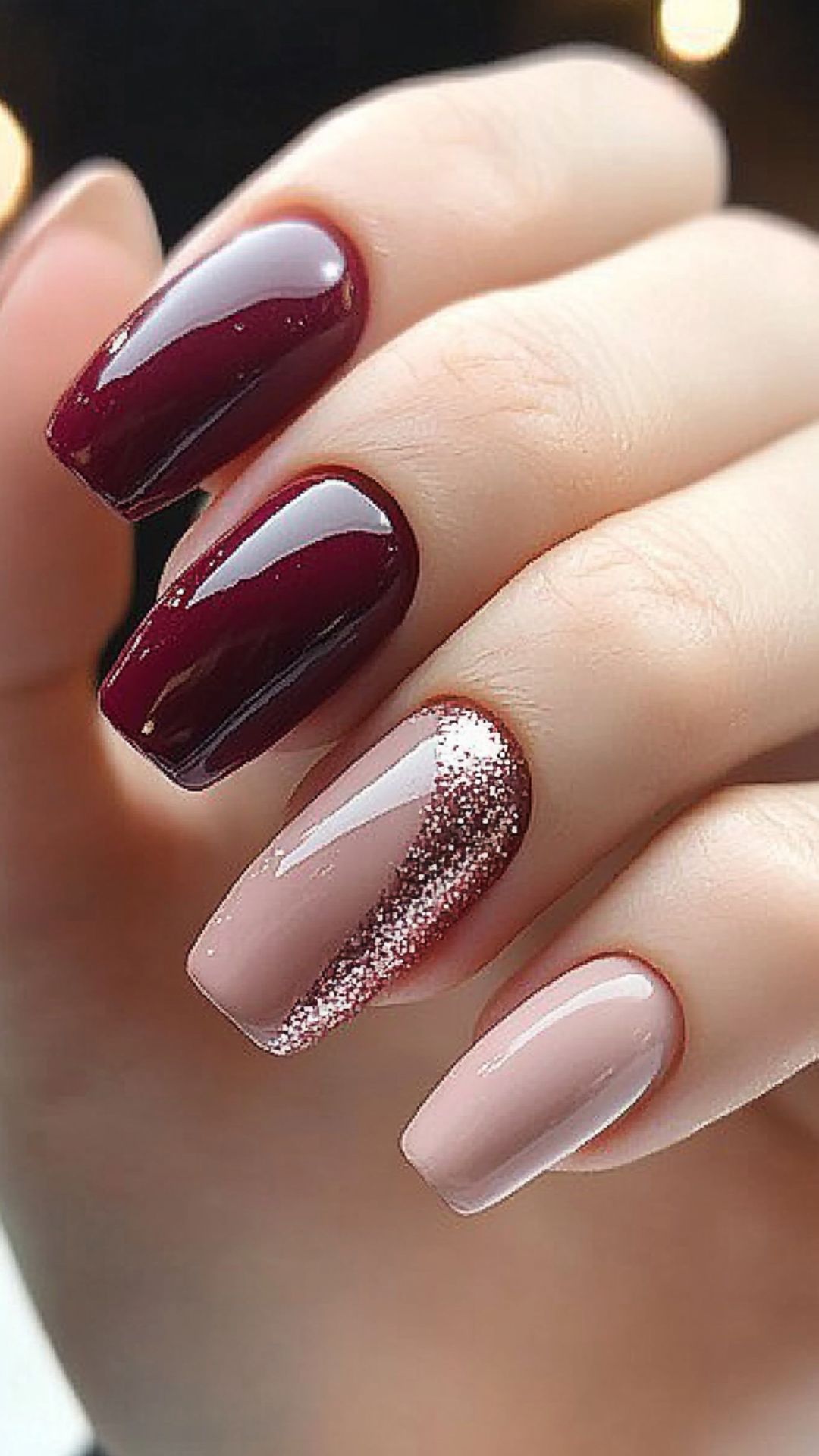 Maroon and Blush