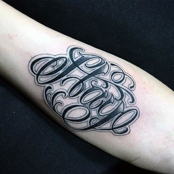 Text tattoo designs with stylish fonts